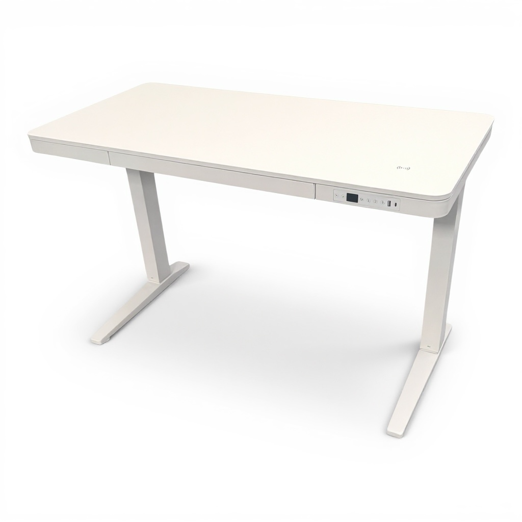 E-MAX Standing Desk Walnut (Wood Top)