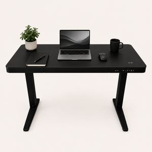 E-Max Electric Height Adjustable Desk Black (Glass Top) – Purus Life