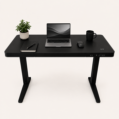 E-Max Electric Height Adjustable Desk Black (Glass Top) – Purus Life