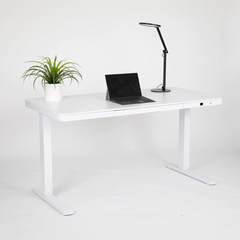 E-Max Standing Desk White (Wood Top)