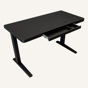E-Max Electric Height Adjustable Desk Black (Glass Top) – Purus Life