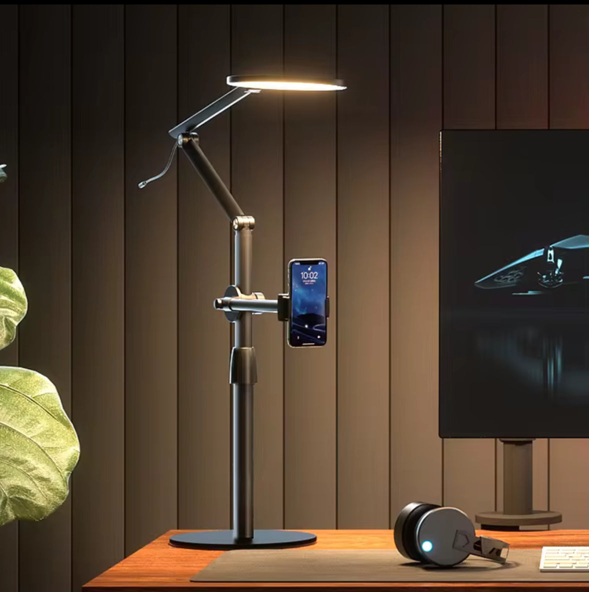 Phone Holder with Lamp