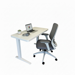 Emax Glass Top Desk + Swift Office Chair