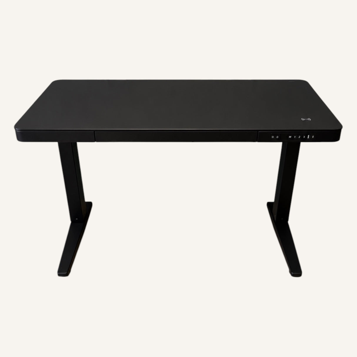 E-Max Electric Height Adjustable Desk Black (Glass Top) – Purus Life