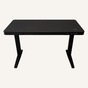 E-Max Electric Height Adjustable Desk Black (Glass Top) – Purus Life