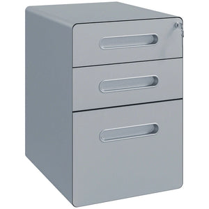 3 Drawer Steel Curved Top Cabinet