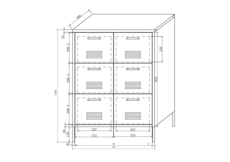 Cabinet 6 Drawers - Storage