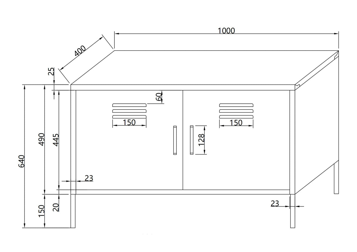 Cabinet Wide Doors - Storage