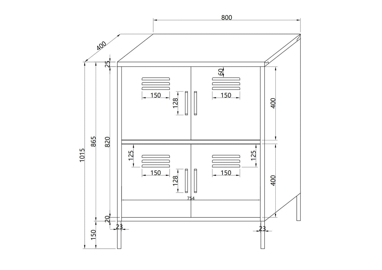 Cabinet 4 Doors - Storage