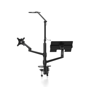 Monitor and Laptop Arm with Lamp